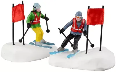 Lemax slalom stars s/2 kerstdorp figuur type 4 Vail Village 2022 - afbeelding 1