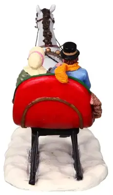 Lemax sleigh ride kerstdorp tafereel Caddington Village 2006 - afbeelding 4