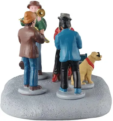 Lemax small jazz band kerstdorp tafereel Caddington Village 2025 - afbeelding 3