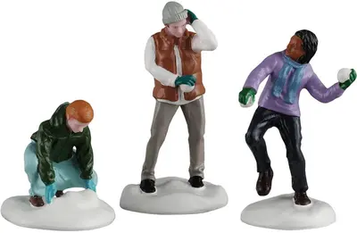Lemax snowball fight kerstdorp figuur type 3 2026 - afbeelding 1