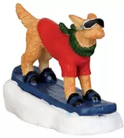 Lemax snowboarding dog kerstdorp figuur type 1 Vail Village 2014 kopen?