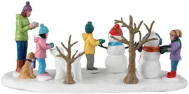 Lemax snowmen friends kerstdorp tafereel Vail Village 2023 - afbeelding 4