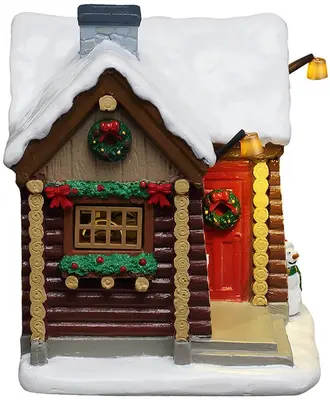 Lemax snowshoe cabin verlicht kersthuisje Vail Village 2026 - afbeelding 2