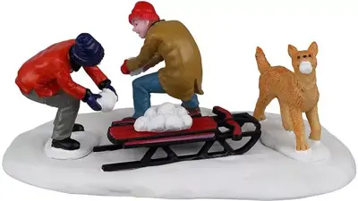 Lemax snowy ammo operation kerstdorp tafereel Vail Village 2022 - afbeelding 1