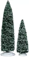 Lemax snowy juniper tree, large & medium s/2 boom 2013 - afbeelding 1