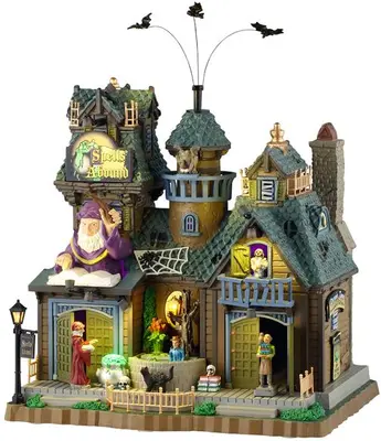 Lemax spells abound bewegend huisje Spooky Town 2025 - afbeelding 1