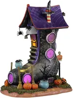 Lemax spiderweb manor verlicht huisje Spooky Town 2026 - afbeelding 1