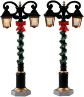 Lemax splendid lights, set of 2 verlichte straatlantaarn Caddington Village 2023 - afbeelding 1