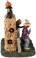Lemax spooky scarecrows verlicht tafereel Spooky Town 2024 - afbeelding 2