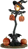 Lemax spooky time street light verlichte boom Spooky Town 2025 - afbeelding 1