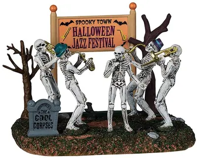 Lemax spooky town halloween jazz festival tafereel Spooky Town 2025 - afbeelding 1