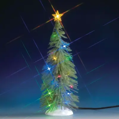 Lemax spruce tree 20 rgb light verlichte boom 2017 - afbeelding 1