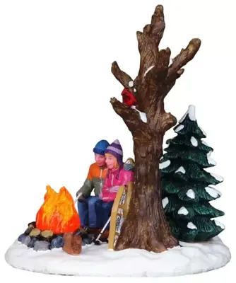 Lemax staying warm verlicht kerstdorp tafereel Vail Village 2010 - afbeelding 4