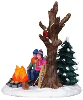 Lemax staying warm verlicht kerstdorp tafereel Vail Village 2010 - afbeelding 4