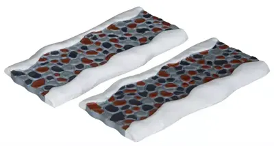 Lemax stone road - straight s/2 kerstdorp accessoire 2013 - afbeelding 1