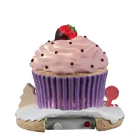 Lemax strawberry bungalow verlicht kerstdorp tafereel Sugar 'N' Spice 2022 - afbeelding 4