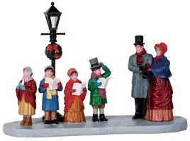 Lemax street lamp serenade kerstdorp tafereel 2016 - afbeelding 1