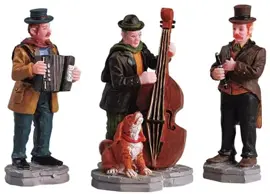 Lemax streetside trio s/3 kerstdorp figuur type 3 2005 - afbeelding 1