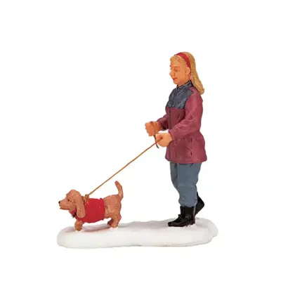 Lemax strolling with pooch kerstdorp figuur type 1 2002 - afbeelding 1