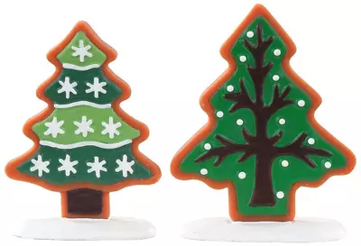 Lemax sugar cookie trees s/2 kerstdorp accessoire Sugar 'N' Spice 2021 - afbeelding 1