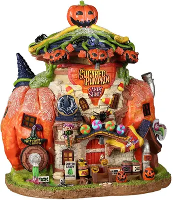 Lemax sugared pumpkin candy shoppe huisje Spooky Town 2022 - afbeelding 1