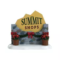 Lemax summit sign kerstdorp accessoire Vail Village 2018 - afbeelding 1