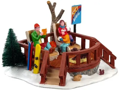 Lemax sun on the slopes kerstdorp tafereel Vail Village 2021 - afbeelding 1
