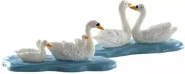 Lemax swans s/2 kerstdorp figuur type 3 2018 - afbeelding 1