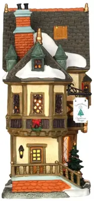Lemax tannenbaum christmas shoppe verlicht kersthuisje Caddington Village 2003 - afbeelding 3