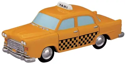 Lemax taxi cab kerstdorp accessoire 2008 - afbeelding 1