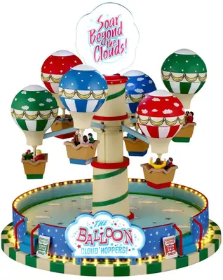 Lemax the balloon cloud hoppers bewegende draaimolen Carnival 2026 - afbeelding 1