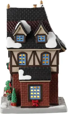 Lemax the burgher's house verlicht kersthuisje Caddington Village 2023 - afbeelding 3