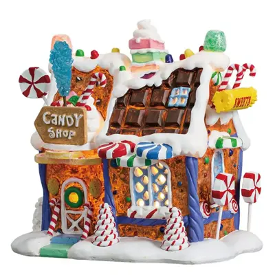 Lemax the candy shop verlicht kersthuisje Sugar 'N' Spice 2017 - afbeelding 1
