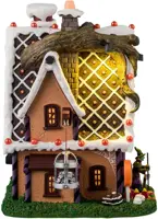 Lemax the candy witch cottage verlicht huisje Spooky Town 2024 - afbeelding 2