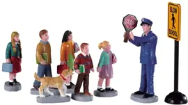 Lemax the crossing guard s/8 kerstdorp figuur type 6 Jukebox Junction 2019 - afbeelding 1
