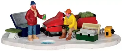 Lemax the fishing spot kerstdorp tafereel Vail Village 2014 - afbeelding 1