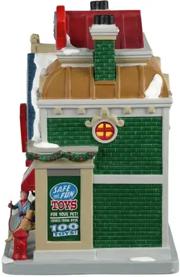 Lemax the fur-ever toy store verlicht kersthuisje Caddington Village 2023 - afbeelding 3