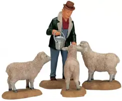 Lemax the good shepherd s/4 kerstdorp figuur type 3 Vail Village 2001 - afbeelding 1