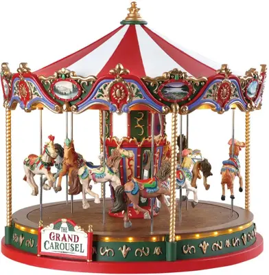 Lemax the grand carousel bewegende draaimolen Carnival 2018 - afbeelding 1