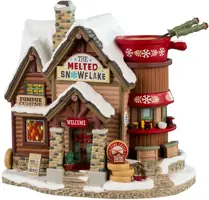 Lemax the melted snowflake verlicht kersthuisje Vail Village 2024 - afbeelding 1