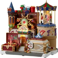 Lemax the merry music box bewegend kersthuisje Caddington Village 2024 - afbeelding 1