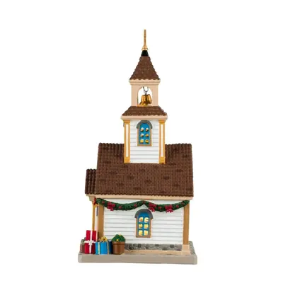 Lemax the new village church verlicht kersthuisje Caddington Village 2024 - afbeelding 3
