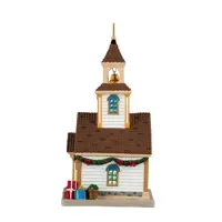Lemax the new village church verlicht kersthuisje Caddington Village 2024 - afbeelding 3