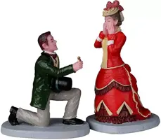 Lemax the proposal s/2 kerstdorp figuur type 3 Caddington Village 2022 - afbeelding 1