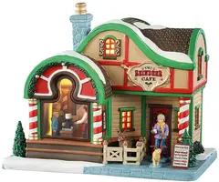 Lemax the reindeer café verlicht kersthuisje Vail Village 2025 - afbeelding 1