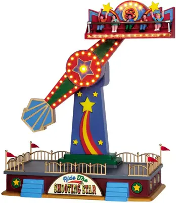 Lemax the shooting star bewegende draaimolen Carnival 2015 - afbeelding 1