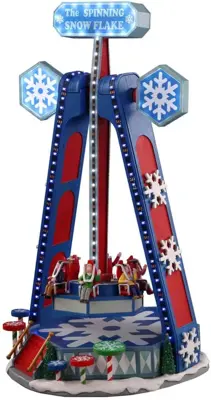 Lemax the spinning snowflake bewegende kermisattractie Carnival 2021 - afbeelding 1