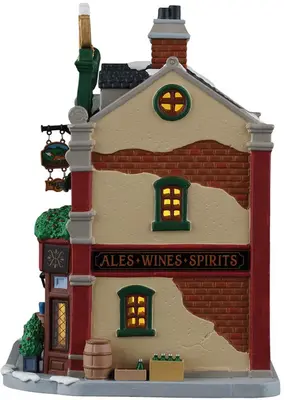 Lemax the trottin' fox pub verlicht kersthuisje Caddington Village 2026 - afbeelding 3