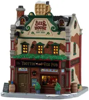 Lemax the trottin' fox pub verlicht kersthuisje Caddington Village 2026 kopen?