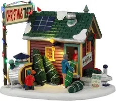 Lemax tiny house tree lot verlicht kersthuisje Vail Village 2022 - afbeelding 1